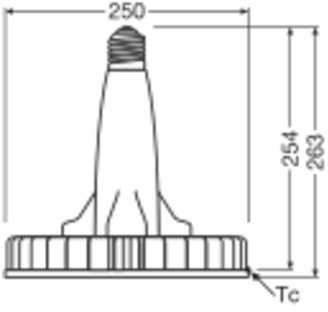 160W LED UFO šviestuvo lemputė HID, E40, 4000K