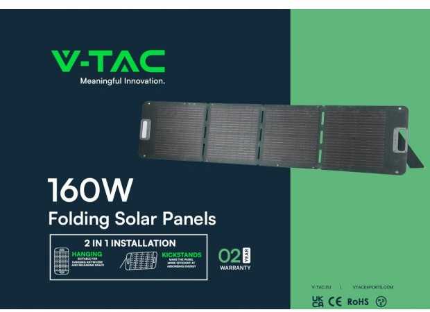 160W sulankstoma saulės panelė