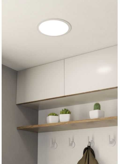 16,5W LED įleidžiama panelė FUEVA, balta, 3000K, 21,6cm