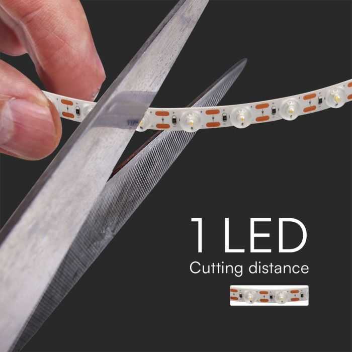 V-tac 16,5W/m LED juosta, 48LED/m, 24V, 4000K, 5m ritė