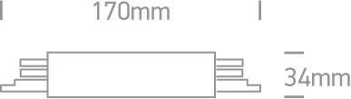 3 fazių bėgelio sujungimas, juodas, 41010A/B
