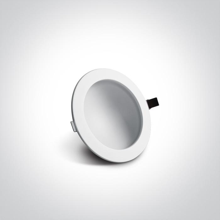 16W LED įleidžiamas šviestuvas, baltas, 3000K, 10116FD/W/W