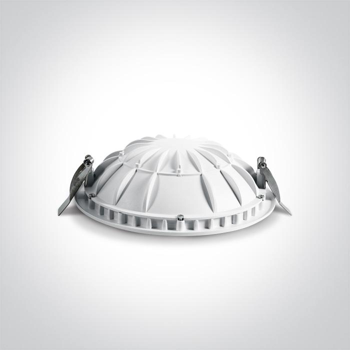 16W LED įleidžiamas šviestuvas, baltas, 3000K, 10116FD/W/W