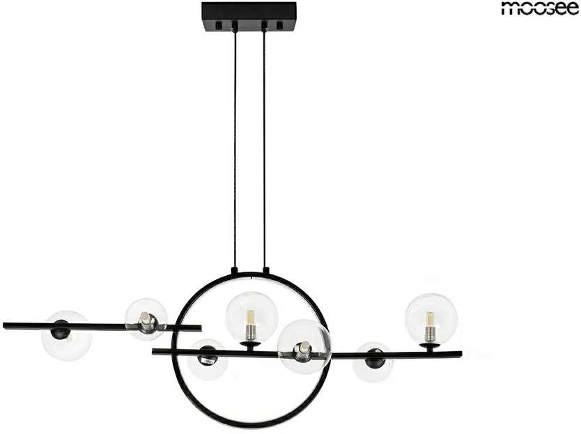 16W LED + 7xG9 pakabinamas šviestuvas ALURE LINE TWIN 90, juodas, 3000K, lemputės parduodamos atskirai