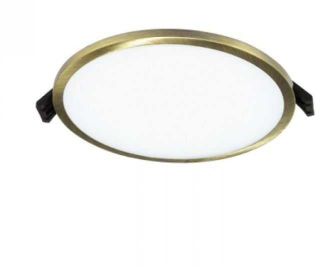16W LED įmontuojama panelė, bronzos sp. korpusu, 3000K