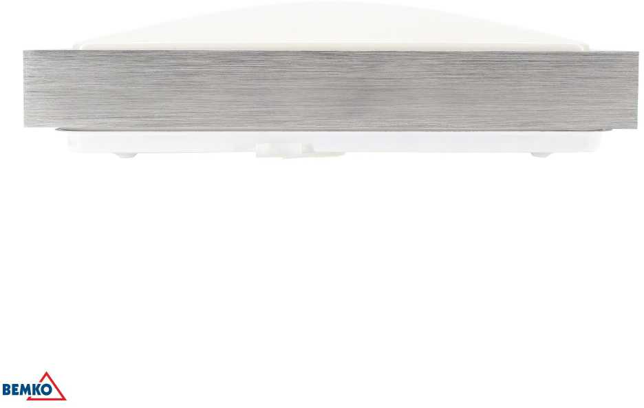Bemko 16W LED paviršinė panelė TOFIR, aliuminio sp., 4000K, IP40