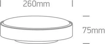 16W LED plafonas, baltas, 3000K, 67280N/W/W