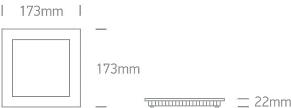 16W LED įleidžiama panelė, pilka, 3000K, 50116FA/G/W