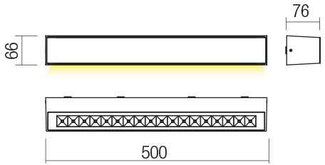 16W LED sieninis lauko šviestuvas AROOS, rūdžių sp., 3000K, IP65, 90255