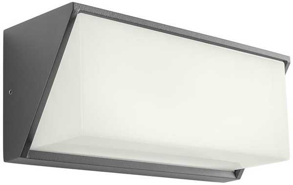 16W LED sieninis lauko šviestuvas SPECTRA, tamsiai pilkas, 3000K, IP54, 90238