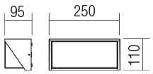 16W LED sieninis lauko šviestuvas SPECTRA, baltas, 3000K, IP54, 90237