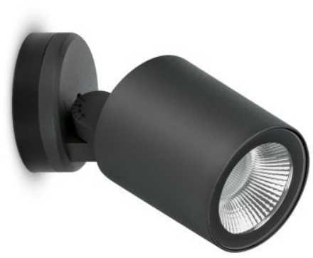 16W LED sieninis šviestuvas NOA 100 WALL, antracito sp., 3000K, 60°, IP66, dimeriuojamas