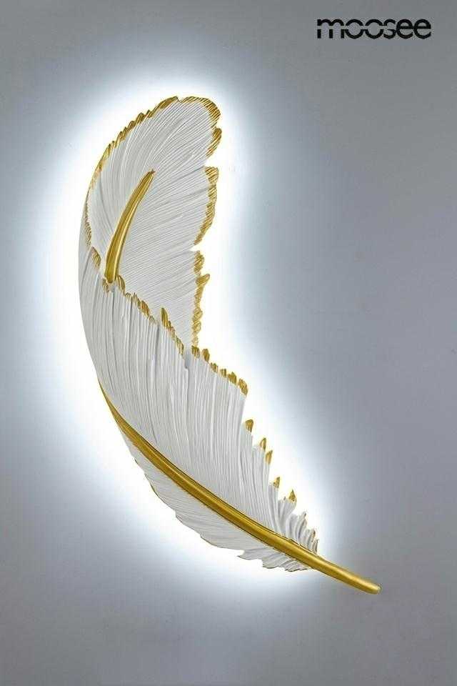 16W LED sieninis šviestuvas PIORKO, aukso/baltos sp., 3000K, dimeriuojamas