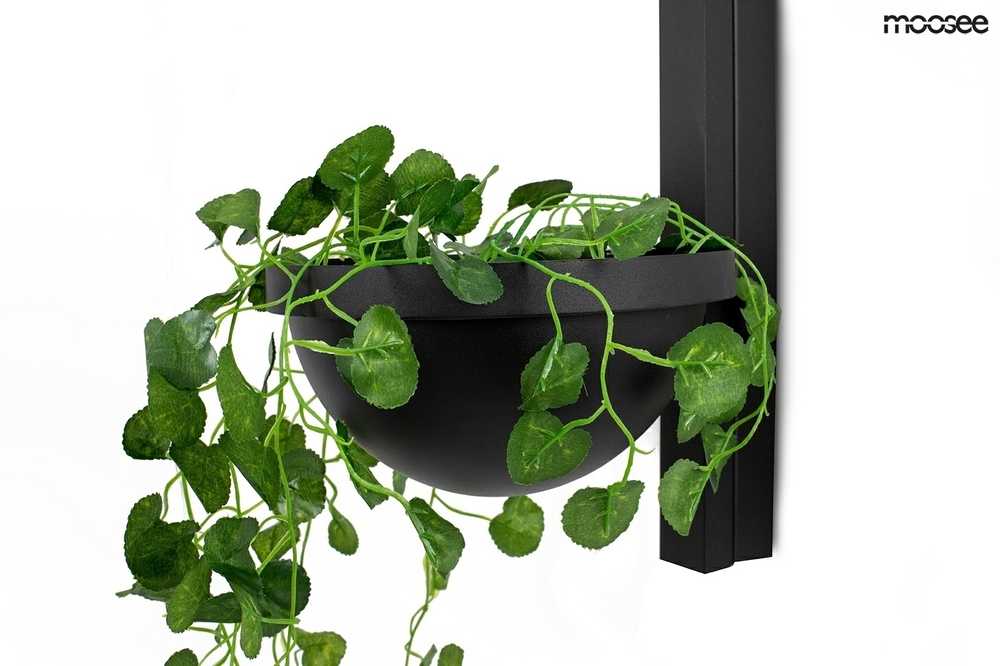 16W LED sieninis šviestuvas PLANT WALL, juodas, 3000K
