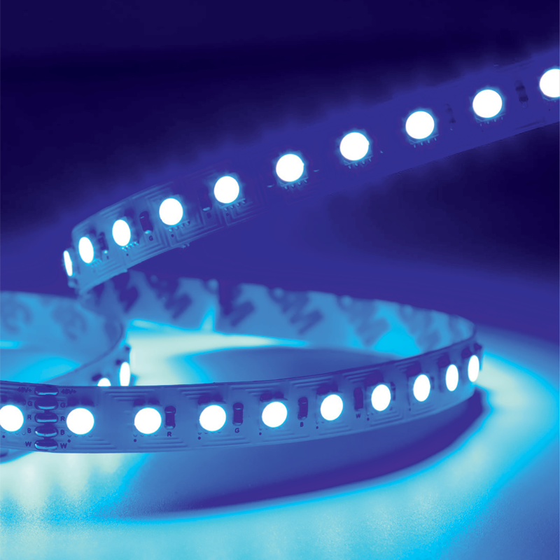 16W/m LED juosta, 24V, 60LEDs/m, 3000K/RGB, IP20, 5m ritė, LS12