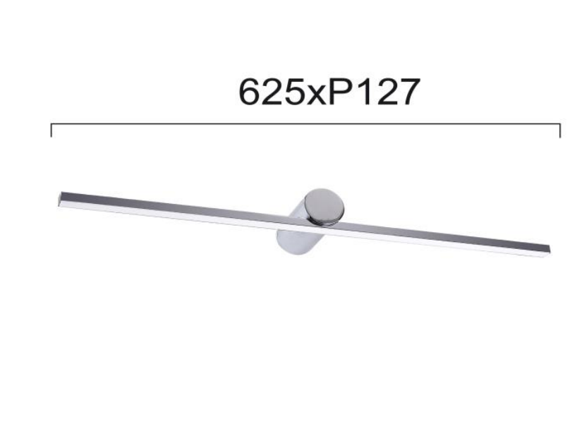 16W sieninis šviestuvas ROCCO, chromo sp., 3000K, IP44, 4236200