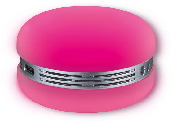 1,75W LED šviestuvas - garsiakalbis SMART MACARON, rožinis, su baterija, dimeriuojamas