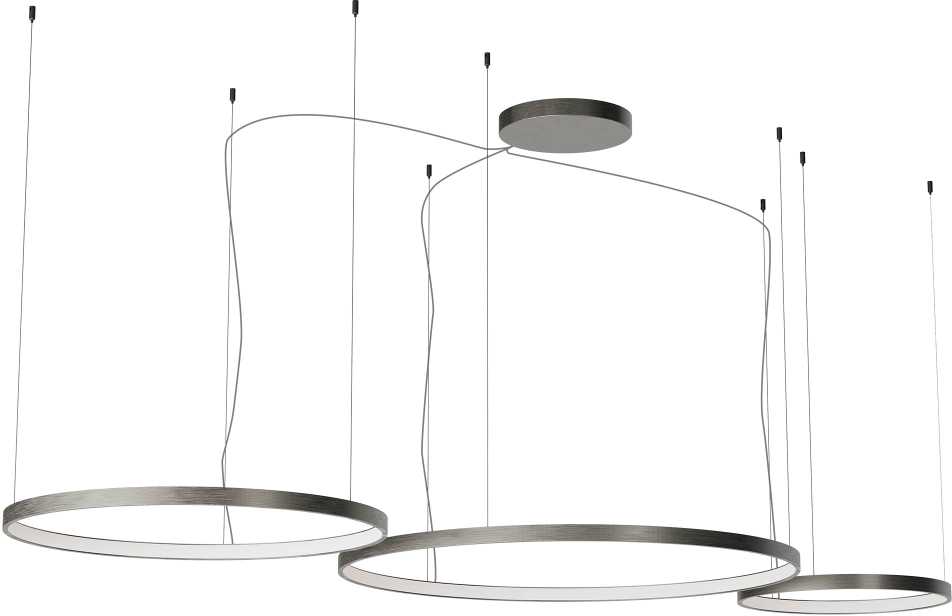 176W LED pakabinamas šviestuvas ORION, nikelio sp., 2700/3000/4000K, dimeriuojamas, 01-3884