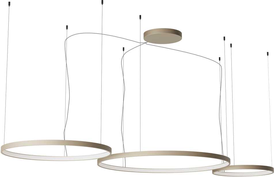 176W LED pakabinamas šviestuvas ORION, rusvas, 2700/3000/4000K, dimeriuojamas, 01-3883