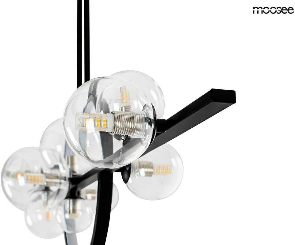 17W LED + 10xG9 pakabinamas šviestuvas ALURE LINE TWIN 120, juodas, 3000K, lemputės parduodamos atskirai