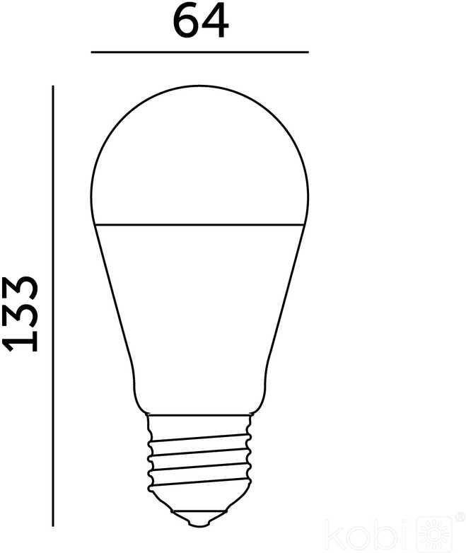 17W LED lemputė GS, E27, balta, 4000K, 180°