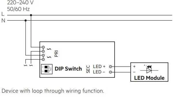 17W LED maitinimo šaltinis TRIDONIC, 250-400mA, 42V, IP20