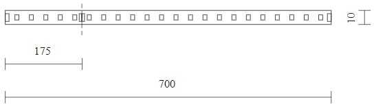 17W LED modulis į magnetinės sistemos INSIGHT bėgelį, 48V, 3000K, 700mm