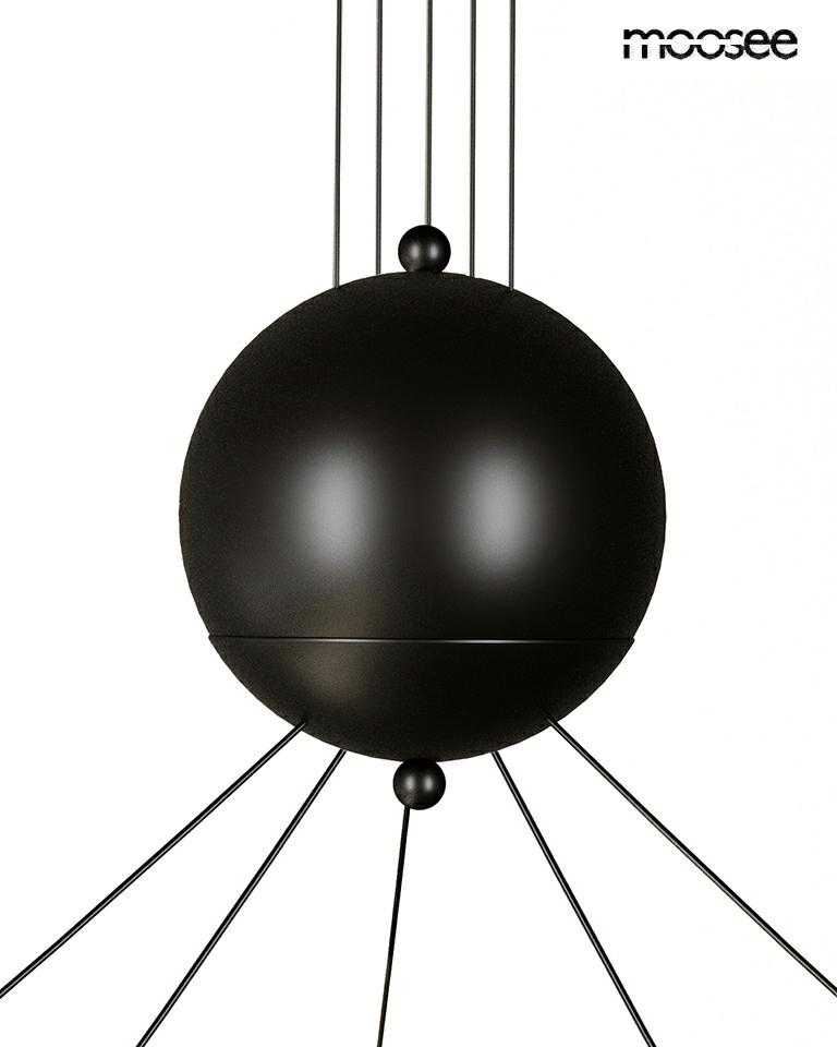 17W LED pakabinamas šviestuvas OCTO 5, juodas, 3000K