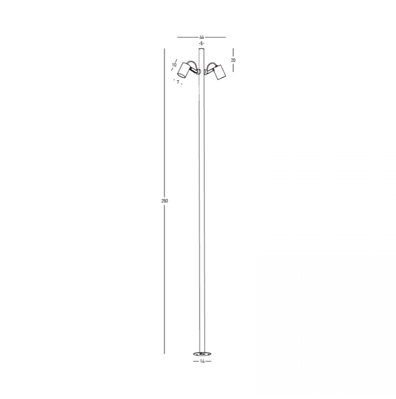 17W LED pastatomas lauko šviestuvas, juodas, 3000K, IP65, E405