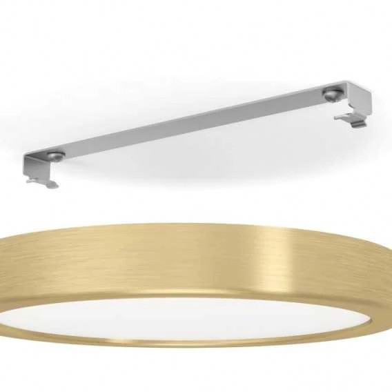 EGLO 17W LED paviršinė panelė FUEVA 5, žalvario sp., 3000K, 21cm