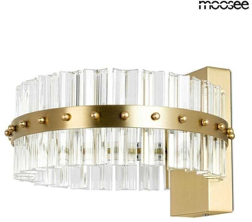 17W LED sieninis šviestuvas SATURNUS WALL, aukso sp., 3000K