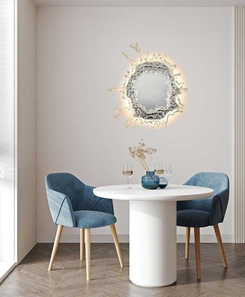 17W LED sieninis šviestuvas SPLASH L, sidabro sp., 3000K