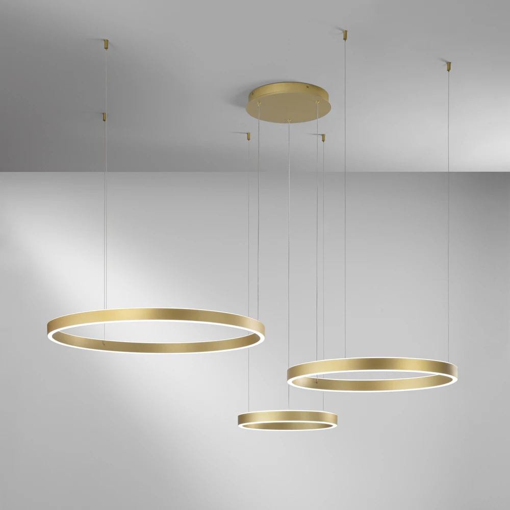 180W LED pakabinamas šviestuvas AKROBAT, aukso sp., CCT