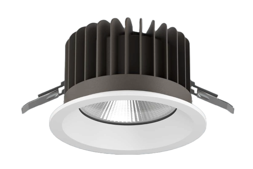 18,4W įleidžiamas šviestuvas BERYL NEW LED O-2, baltas, 3000K, IP44, DALI