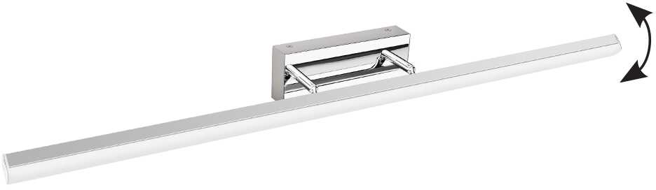 18,4W LED sieninis šviestuvas SUNNY, chromo sp., 3000/4000/6000K, 4272100