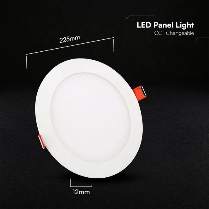 18W LED įleidžiama panelė, balta, 3000/4000/6500K, CREE LED chip
