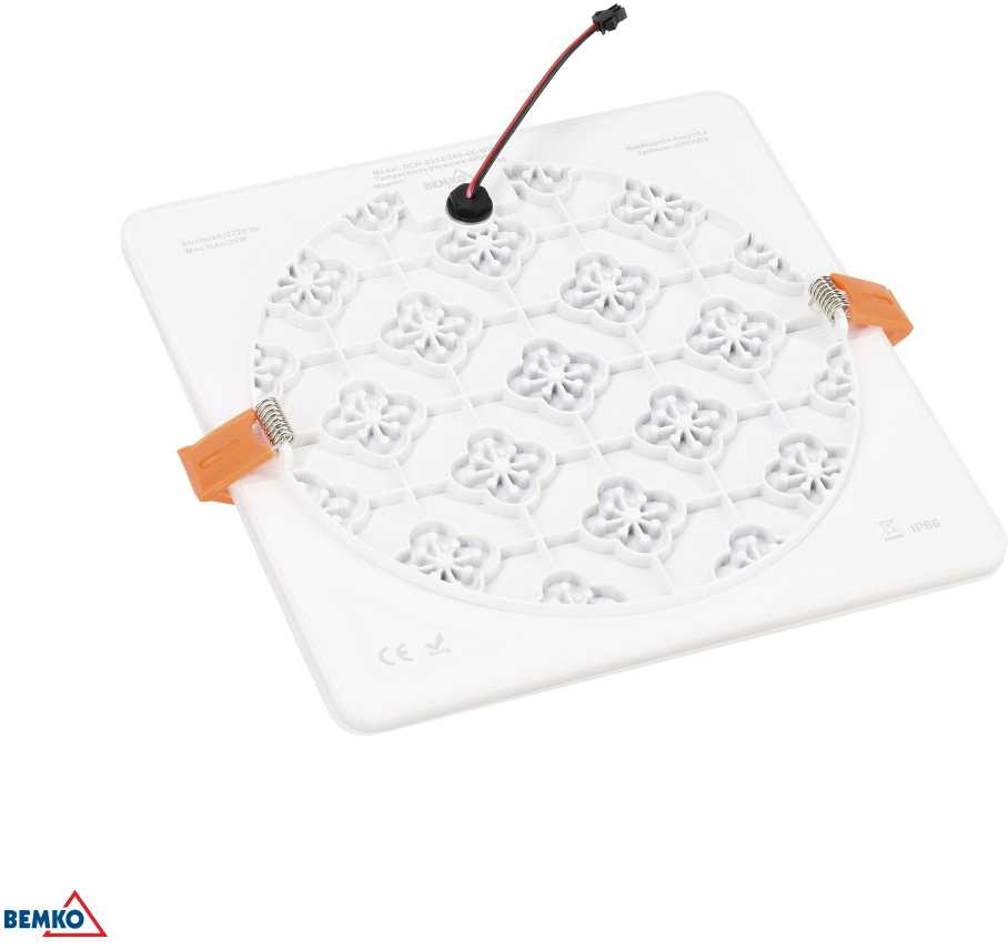 Bemko 18W LED įleidžiama panelė WALED, balta, 4000K, IP66, 120°