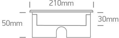 18W LED įleidžiamas į žemę šviestuvas, plieno sp., 3000K, IP67, dimeriuojamas, 69076D/W