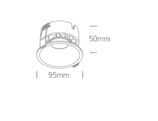18W LED įleidžiamas šviestuvas, baltas, 3000/3500/4000K, 10118DX/W/V