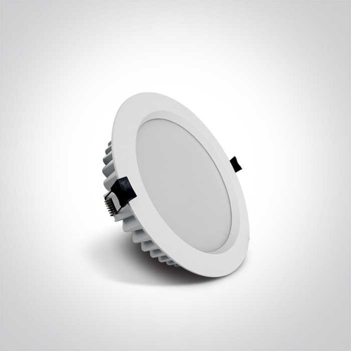 18W LED įleidžiamas šviestuvas, baltas, 4000K, 10118B/W/C