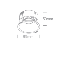 18W LED įleidžiamas šviestuvas, baltas, 3000/3500/4000K, 10118DX/W/V