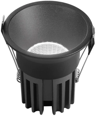18W LED įleidžiamas šviestuvas QUARK, juodas, CCT