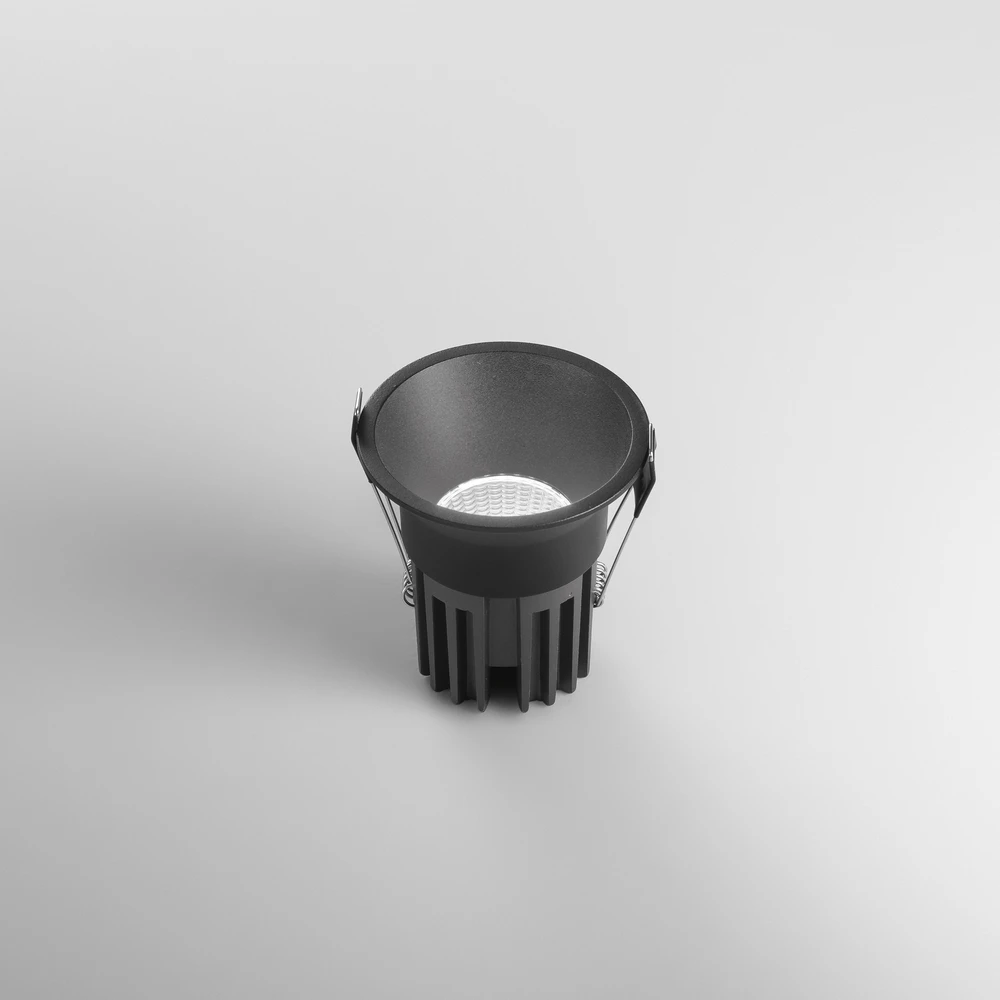 18W LED įleidžiamas šviestuvas QUARK, juodas, CCT
