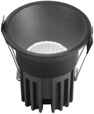 18W LED įleidžiamas šviestuvas QUARK, juodas, CCT