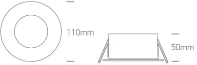 18W LED įleidžiamas vidaus/lauko šviestuvas, baltas, 3000/3500/4000K, IP65, 10118GA/W/V