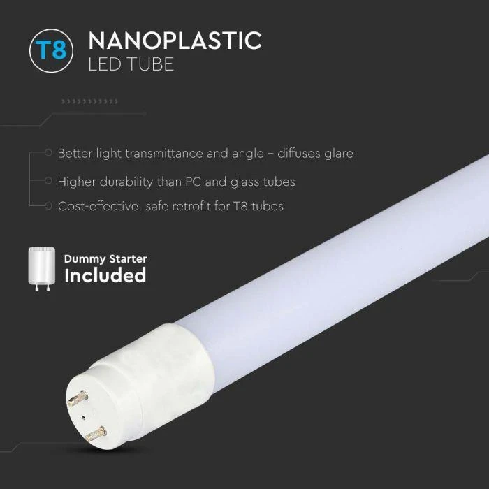 V-tac 18W LED lempa T8, 120cm, 3000K