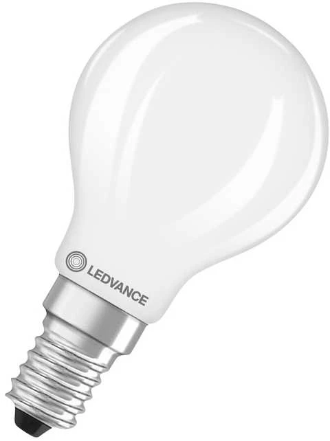 Ledvance 1,8W LED lemputė CLASSIC P, E14, matinės baltos sp., 320°, 2700K, dimeriuojama