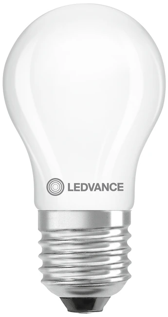 Ledvance 1,8W LED lemputė CLASSIC P, E27, matinės baltos sp., 320°, 2700K, dimeriuojama