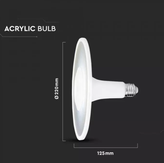Samsung 18W LED lemputė V-TAC, 3000K, E27, balta