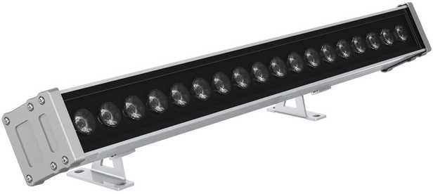 18W LED linijinis fasado šviestuvas WALLWASHER, aliuminio sp., 3000K, 30°, DALI, 500mm, IP66